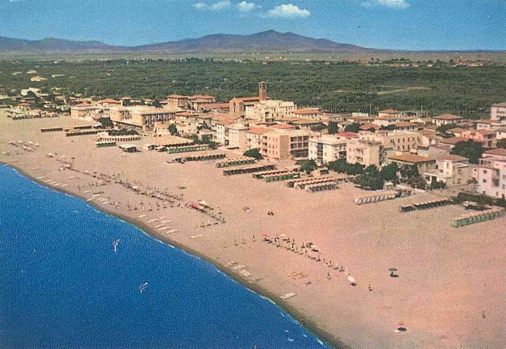 Foto aerea di Marina di Grosseto 1965